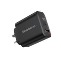 Simplecom CU265 65W GaN Dual Port USB-C Fast Wall Charger for Laptops & Phones Simplecom