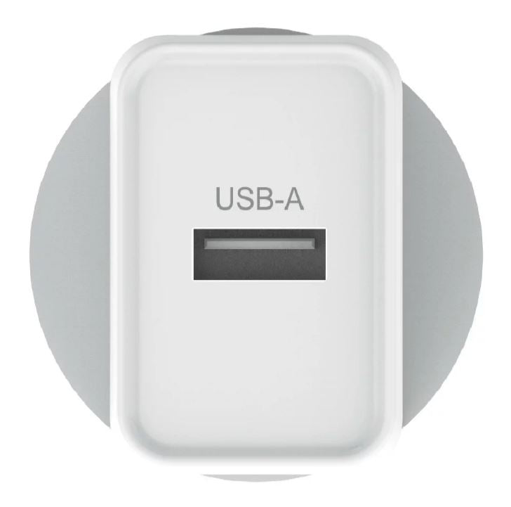 Verbatim 2.4A Fast USB Wall Charger - White Single Port Verbatim