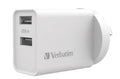 Verbatim Dual USB Fast Wall Charger - Charge Phones & Tablets Verbatim