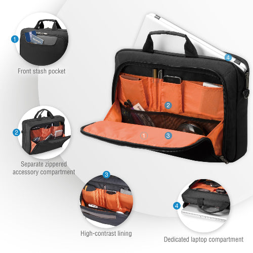 Everki 16-inch Professional Laptop Bag - Ergonomic & Travel-Ready Everki
