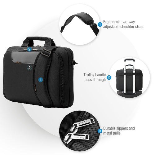 Everki 16-inch Professional Laptop Bag - Ergonomic & Travel-Ready Everki