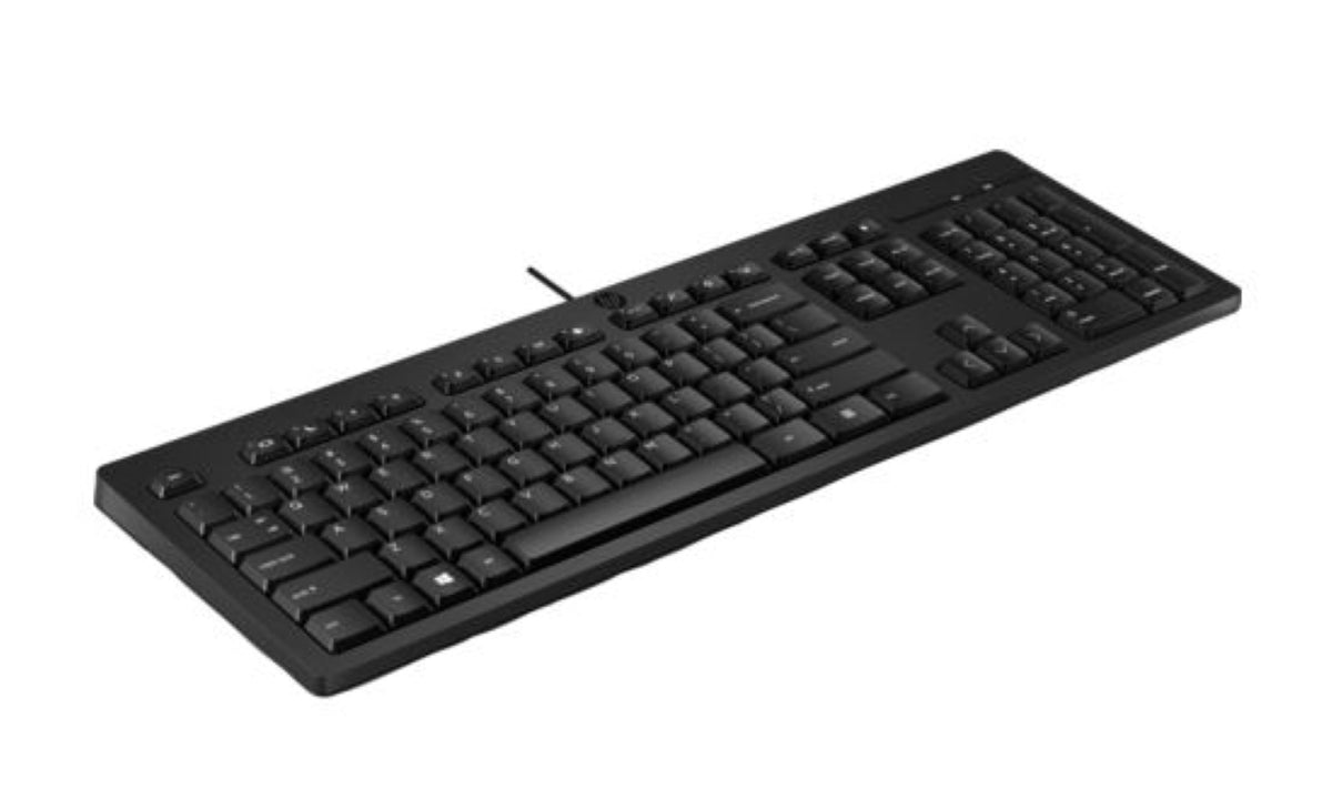 HP 125 Wired Keyboard, Black 