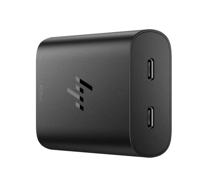 HP 65W GaN USB-C Travel Laptop Charger - Lightweight Power Adapter HP