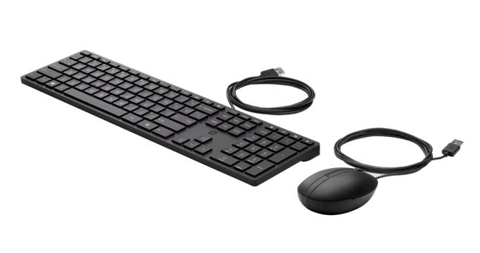 HP 320 Wired Keyboard & Mouse Combo - USB Plug & Play HP