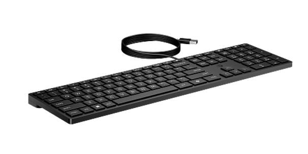 HP Wired 320K Full-Size USB Keyboard | Durable & Easy Clean HP