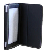 LeaderTab7 Black Faux Leather Folio Protective Case Leader