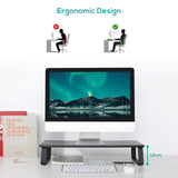 mbeat® activiva Ergolife Black Monitor Stand Riser Ergonomic design Durable and long lasting - image 2