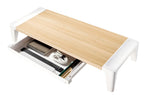 mbeat Eroglife Monitor Stand Riser with Storage Drawer - White Oak 