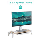 mbeat Eroglife Monitor Stand Riser with Storage Drawer - White Oak 