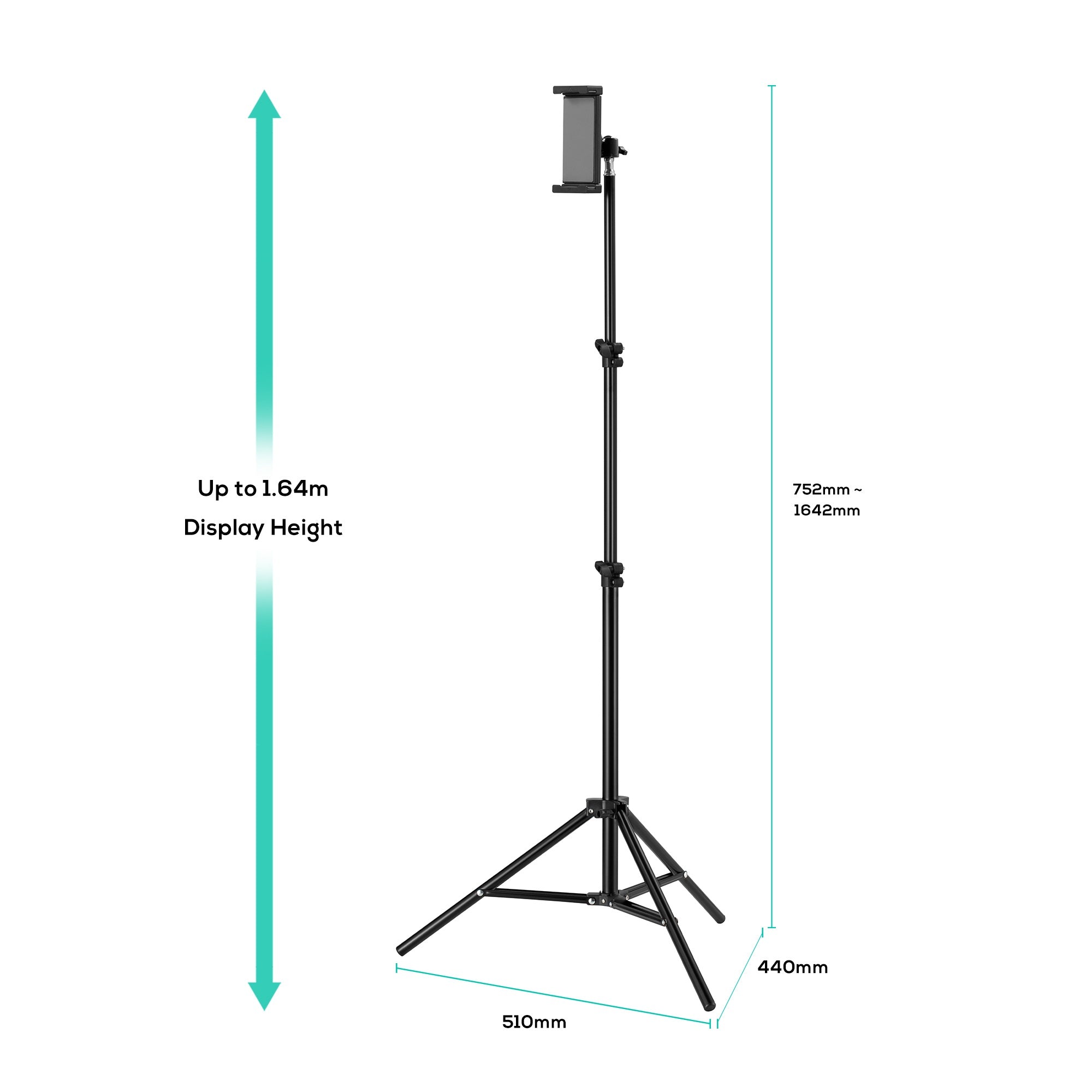 Activiva Universal Tablet & Phone Tripod Stand - Portable & Adjustable MBEAT