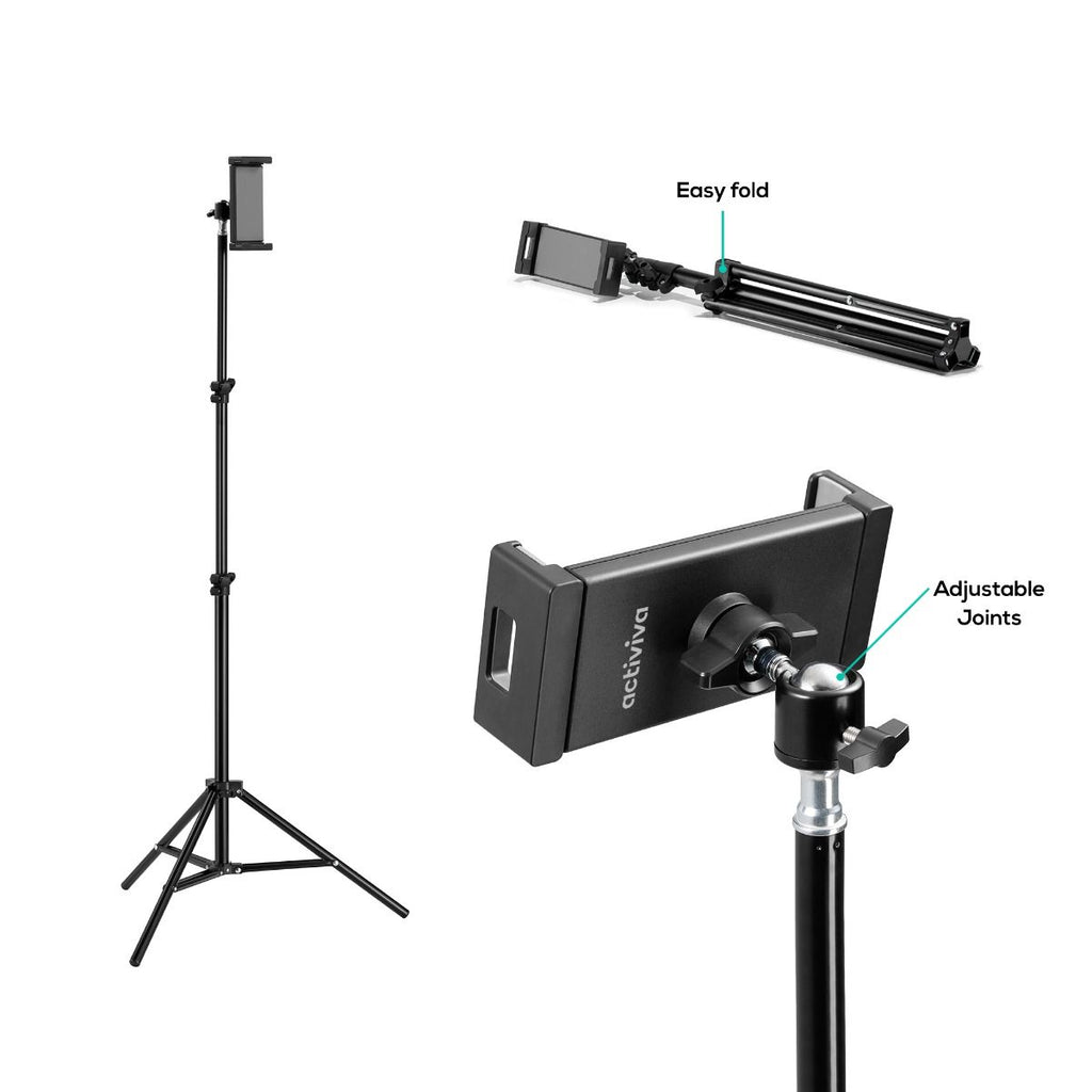 Activiva Universal Tablet & Phone Tripod Stand - Portable & Adjustable MBEAT