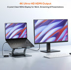 mbeat Stage P6 Ergonomic Laptop Stand with USB-C Dock & Hub