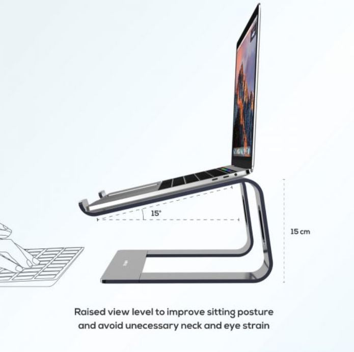 mbeat Stage S1 Elevated Laptop Stand for 16 Laptops - Space Grey