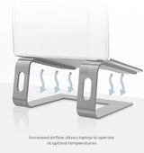 mbeat® Stage S1 Elevated Laptop Stand up to 16' Laptop (Space Grey) Material: Aluminium Alloy - image 3