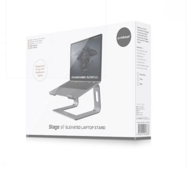 mbeat Stage S1 Elevated Laptop Stand for 16 Laptops - Space Grey