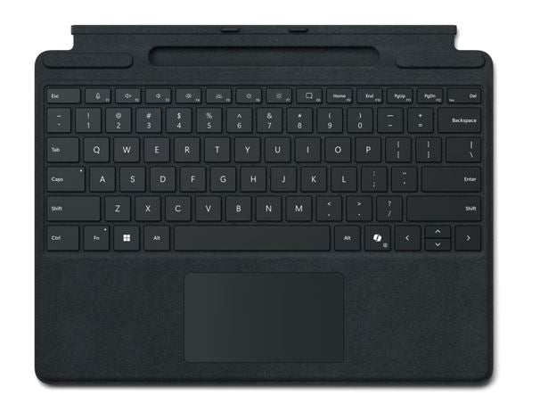 Microsoft Surface Pro 8/9/X/10/11/12 Business Signature Mechanical & Backlit Key Large Type cover Keyboard Bla