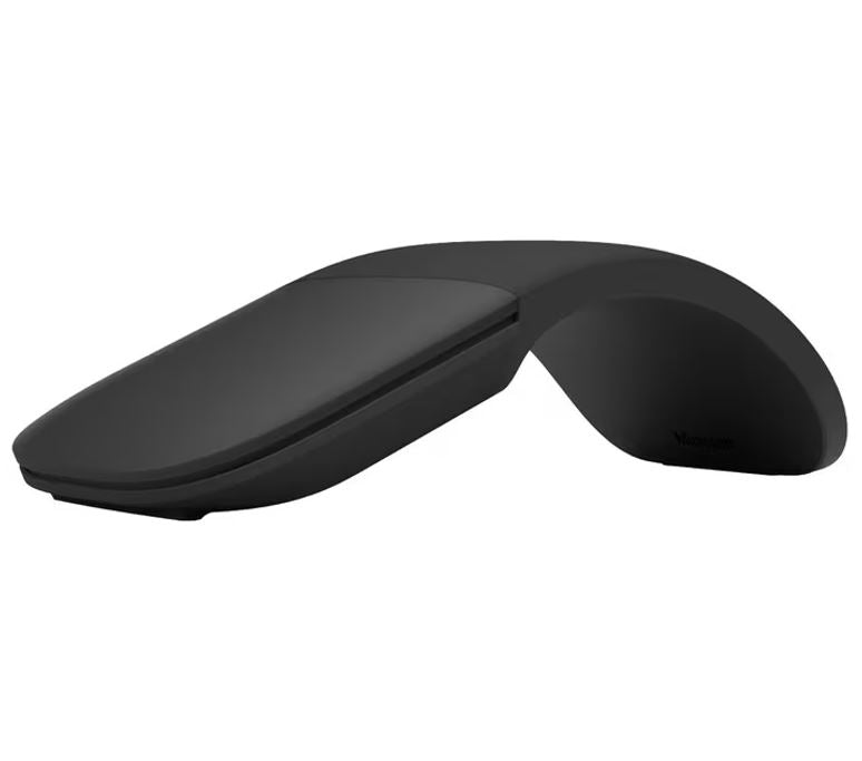 Surface Arc Mouse Black - Wireless, Portable, Ergonomic Design Microsoft