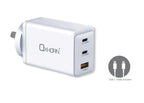 Oxhorn 100W GaN USB-C Fast Charger - 3-Port Laptop & Phone Just You PC