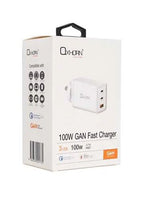Oxhorn 100W GaN USB-C Fast Charger - 3-Port Laptop & Phone Just You PC