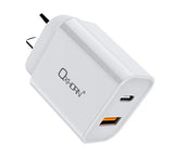 Just You PC Oxhorn USB Type-C and Type-A 3.0 Quick Charge 20W Charger AC adapter 240V 50/60Hz 1A certified NB