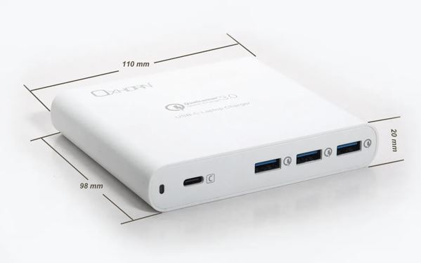 Oxhorn 87W USB-C Fast Laptop & Multi-Device Charger - 4 Ports Just You PC