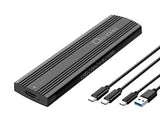 Just You PC Oxhorn USB C 3.2 Gen 2 M.2 NVMe NGFF Enclosure 10 Gbps B+M Key M.2 NVMe SSD up to 4TB 2280/2260/22