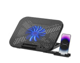 Rapoo Laptop Cooling Pad CF100, High-Efficiency Cooling Ergonomic Design, Multi-height Adjustable, Sturdy, Dur