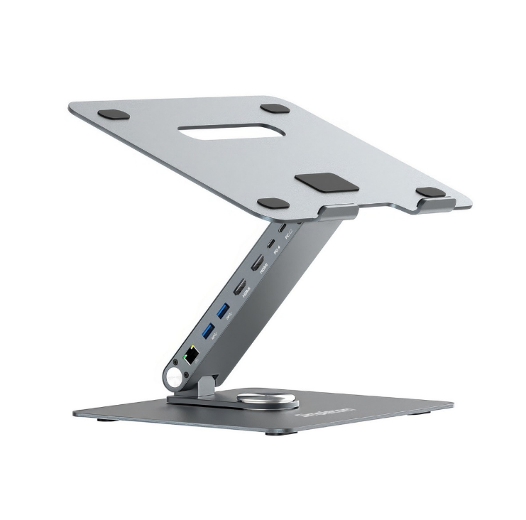 Simplecom CHT660: Adjustable Laptop Stand, USB-C Dock & Dual 4K HDMI Simplecom