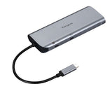 Targus Dual Video Mobile Dock with 140W EPR Pass-Thru USB-C 3.2 Ethernet 2xHDMI 2x USB-A 2xUSB-C Silver USB-C