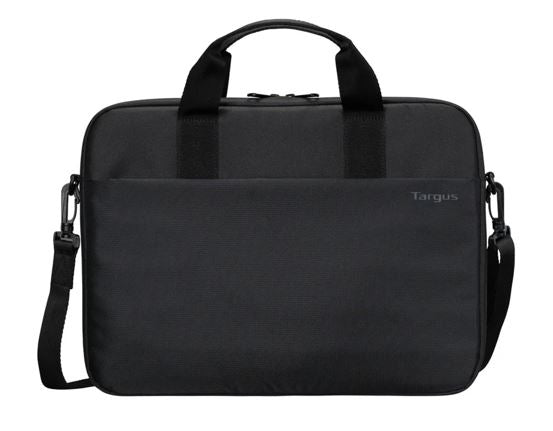 Targus 15'-16' Intellect® Slim Briefcase Zippered padded front pocket Removable adjustable shoulder strap carr