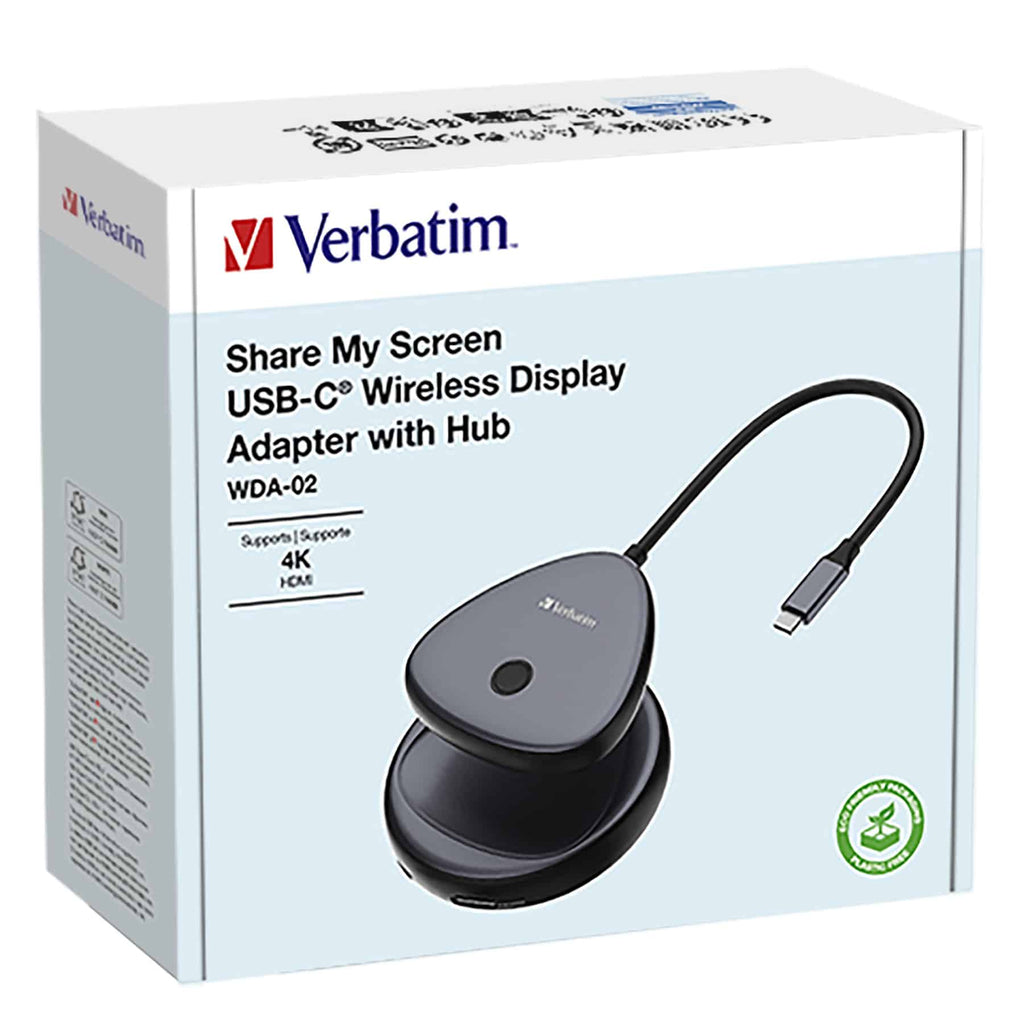 Verbatim 4K Wireless HDMI Share Kit - Easy Screen Mirror Verbatim