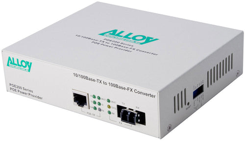 Alloy POE200LC Fast Ethernet PoE Media Converter | Power IP Devices Alloy
