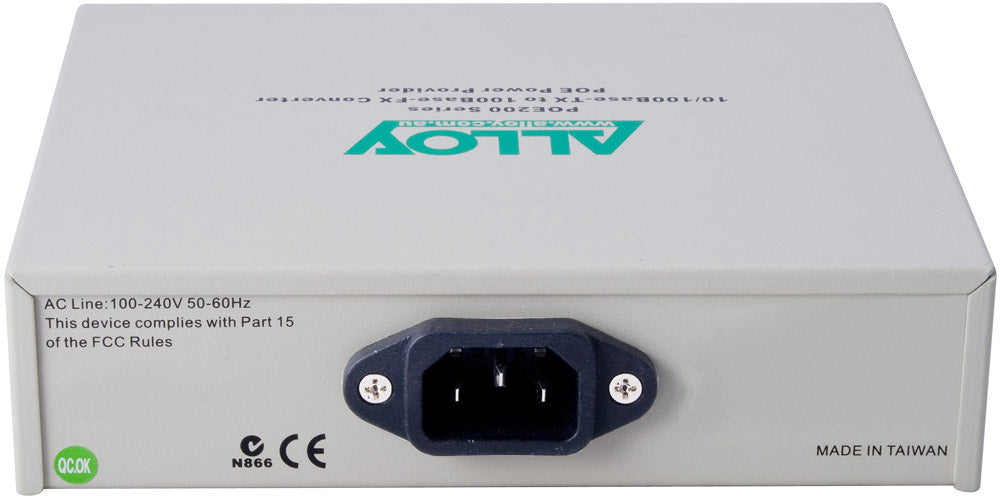 Alloy POE200LC Fast Ethernet PoE Media Converter | Power IP Devices Alloy