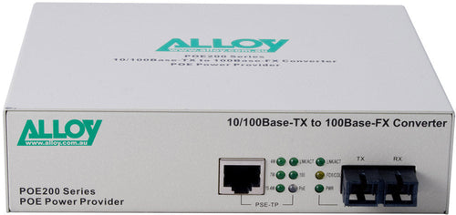 Alloy POE200SC.20 Fast Ethernet PoE Media Converter - Singlemode Alloy