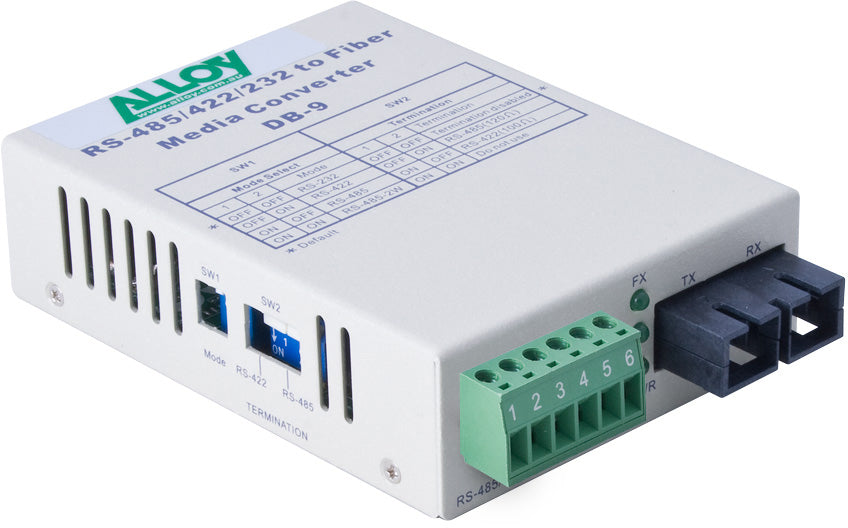 Alloy SCR460SC-2 RS232/422/485 Serial to Fibre Converter 2Km