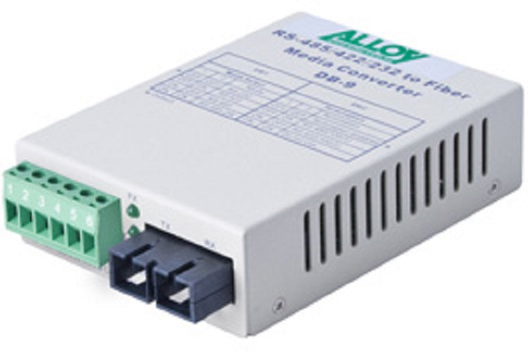 Alloy SCR460SC-2 RS232/422/485 Serial to Fibre Converter 2Km