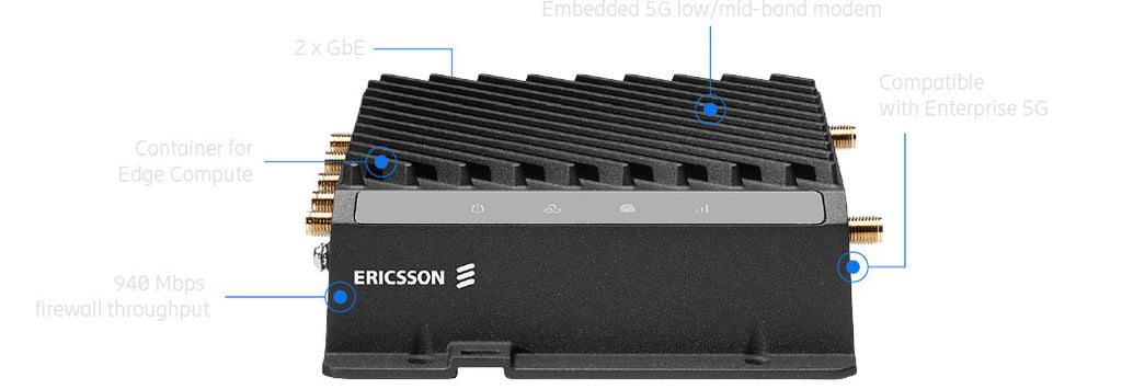 Cradlepoint R980 Rugged 5G Mobile & IoT Router with NetCloud Ericsson