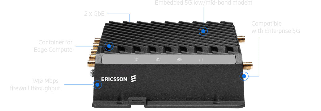Cradlepoint R980 Rugged 5G Mobile & IoT Router with NetCloud Ericsson