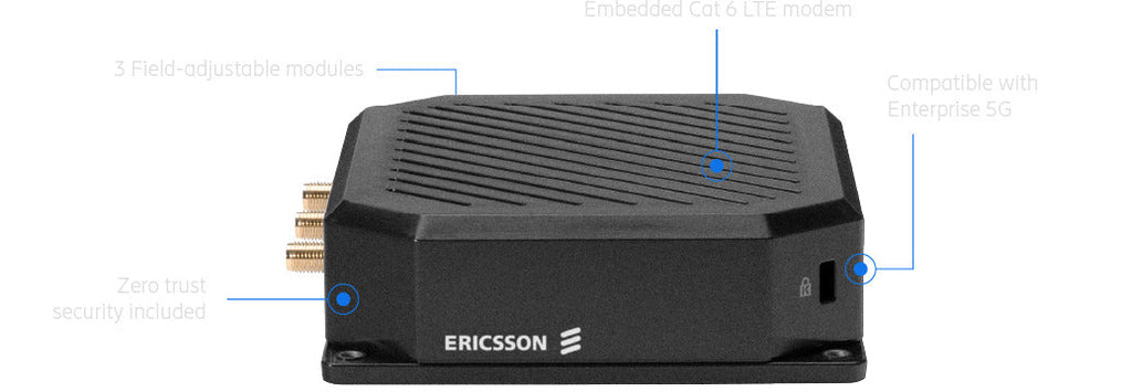 Cradlepoint S400 Secure IoT LTE Router | NetCloud SASE, WiFi, Semi-Rugged Ericsson