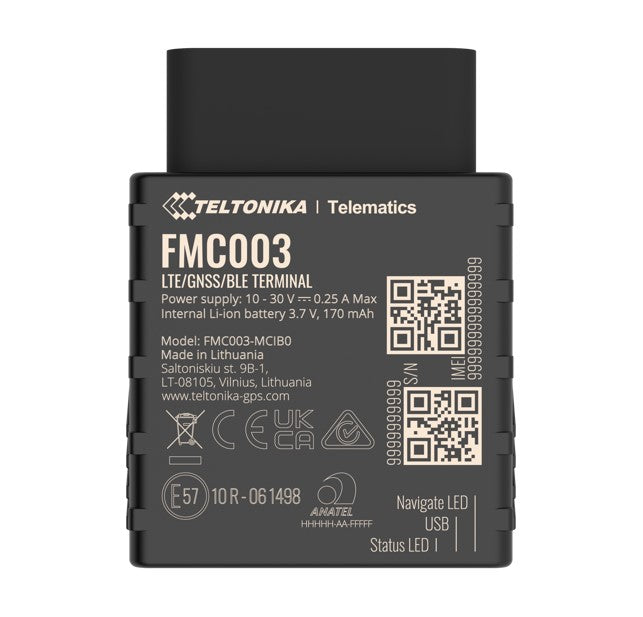 Teltonika FMC003 Plug & Track Real-Time Vehicle GPS Tracker Teltonika