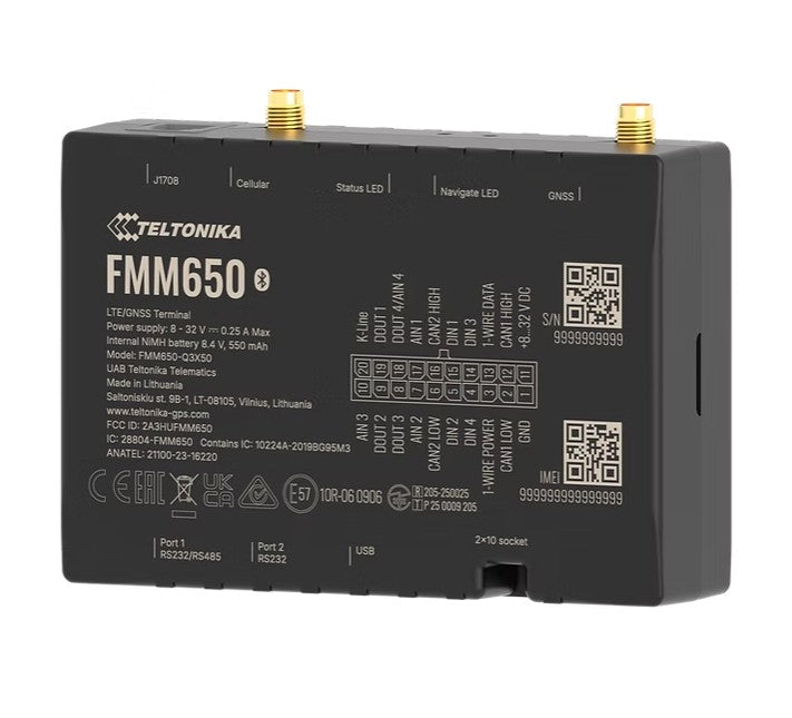 Teltonika FMM650 4G LTE Cat M1 tracker for advanced applications with high capacity backup battery a - FMM650Y3FE01