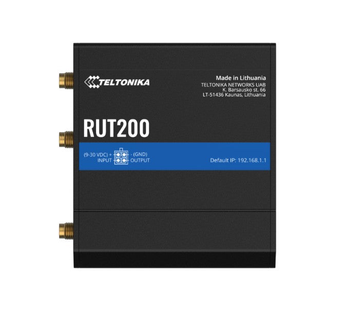 Teltonika RUT200 Industrial Cellular Router, WAN Failover, Compact and Reliable Industrial 4G LTE Ro - RUT200014000