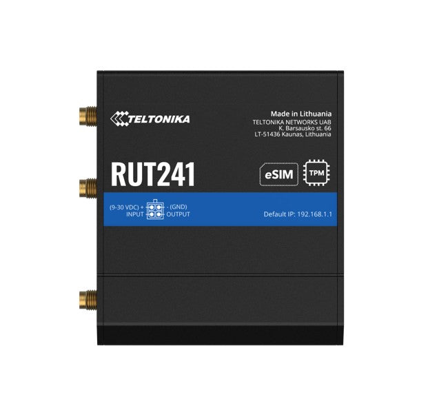 Teltonika RUT241 Compact 4G LTE Industrial Router for Reliable Internet Teltonika