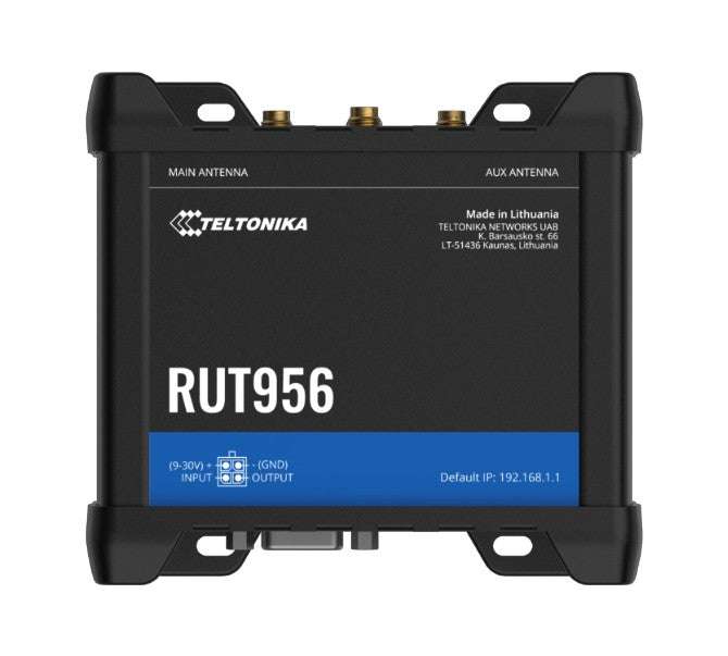 Teltonika RUT956 Industrial 4G LTE Wi-Fi Router with GPS & Dual SIM Teltonika