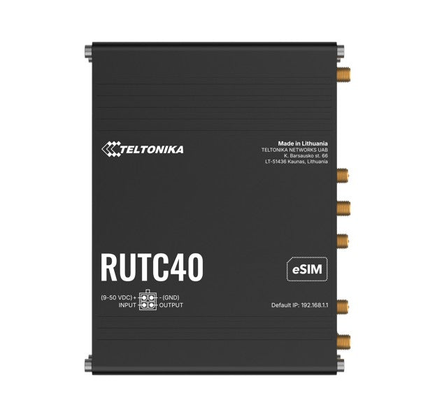 Teltonika RUTC40 GLOBAL 4G EDGE ROUTER, Dual-core, Dual-band Wi-Fi 6, connectivity powered by a Teli - RUTC40000000