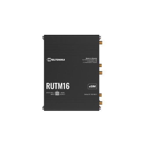 Teltonika RUTM16 CAT 6 LTE ROUTER, Global Operation with Telit Cat 6 Modem, Dual-band Wi-Fi 5, 5x Gi - RUTM16000300
