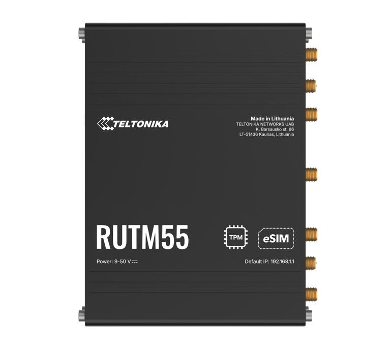 Teltonika RUTM55 Dual 5G Router, Dual SIM & eSIM™, Telit 5G Modem, Auto-Failover, Ethernet, Serial ( - RUTM55000000