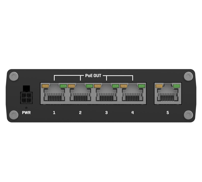 Teltonika TSW100 Industrial Unmanaged Gigabit PoE+ Switch Teltonika