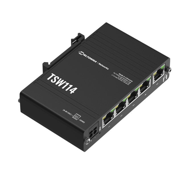 Teltonika TSW114 5-Port Unmanaged Industrial Gigabit Ethernet Switch Teltonika