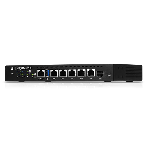 Ubiquiti EdgeRouter 6 PoE (ER-6P) - Fanless Gigabit PoE Router